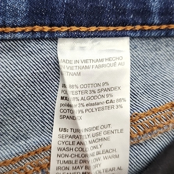 Chicos Women's DefineMe Jeans Blue Denim Straight Leg Ankle Stretch Size 12R - Picture 6 of 15